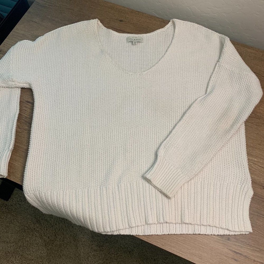LUCKY BRAND Women's Long Sleeve V-Neck Knit Sweater Size Small